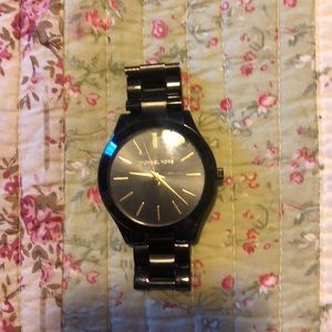 Michael Kors slim runway stainless steel watch